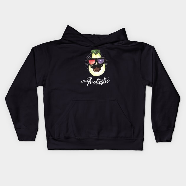 Avotastic funny Avocado Kids Hoodie by Foxxy Merch